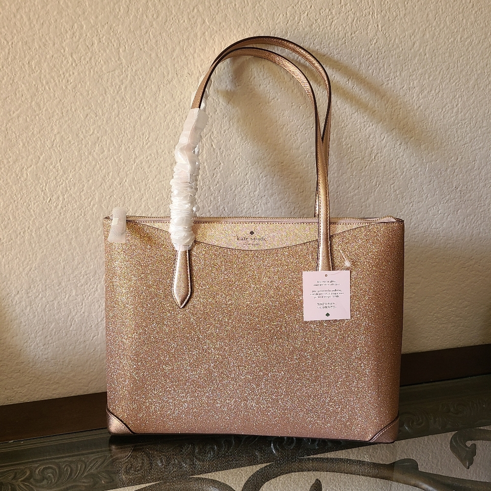 Kate Spade New York Shimmy Glitter Tote